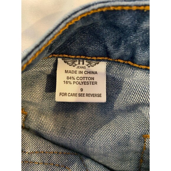 Hint Jean Shorts Distressed Size 9 Designer Stitching Short Shorts Daisy Dukes - Picture 7 of 9